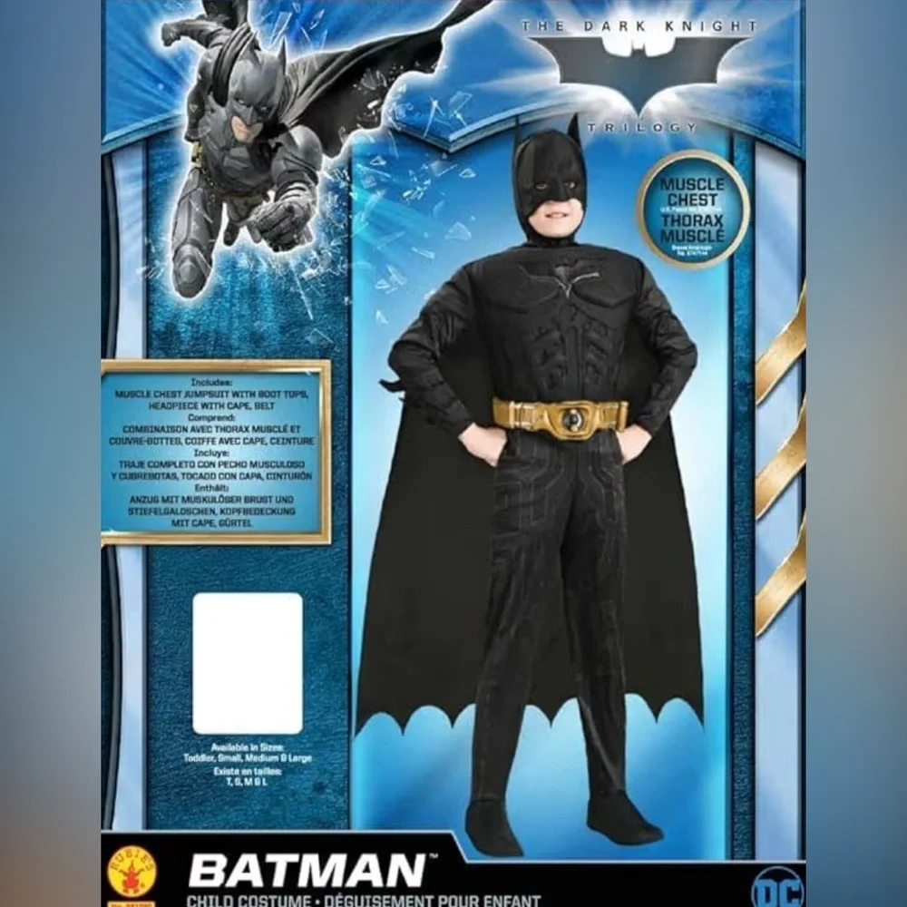 DC‎ Batman Costume for Kids Size Small